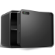Сейф DELI "AE335" сканер ладони + ключ, 300х400х300 мм, 10.2 кг, черный