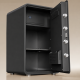 Сейф DELI "AE889-Z" биометрический + электронный замок + ключ, 600х380х360 мм, 21 кг, черный