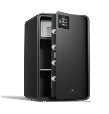 Сейф DELI "AE889-Z" биометрический + электронный замок + ключ, 600х380х360 мм, 21 кг, черный