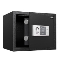 Сейф DELI "ET523" электронный замок + ключ, 300х380х300 мм, 9 кг, черный