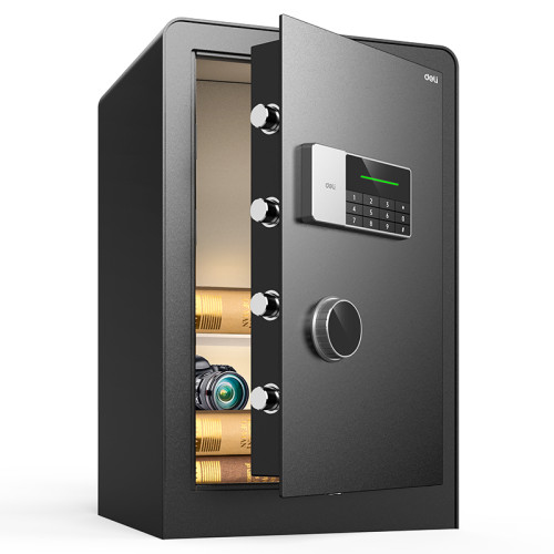 Сейф DELI "ET552" электронный замок + ключ, 380х360х600 мм, 22,3 кг, черный