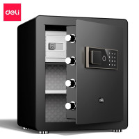 Сейф DELI "ET571" электронный замок + ключ, 380х320х450 мм, 19,6 кг, черный