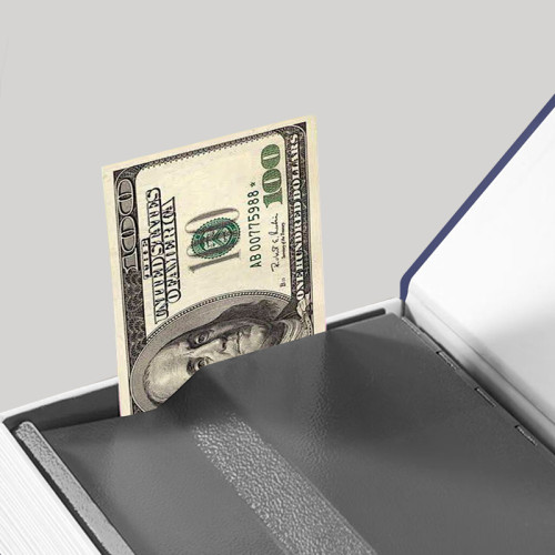 Сейф-книга DELI "ET640" замок ключ, 115х55х180 мм, 0.449 кг, синий