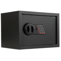 Сейф KUVERT "25ELB" электронный замок + ключ, 350х250х250 мм, 5.5 кг, черный