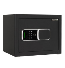 Сейф KUVERT "30FDH" биометрический + электронный замок+ключ, 380х300х300 мм, 10.6 кг, черный