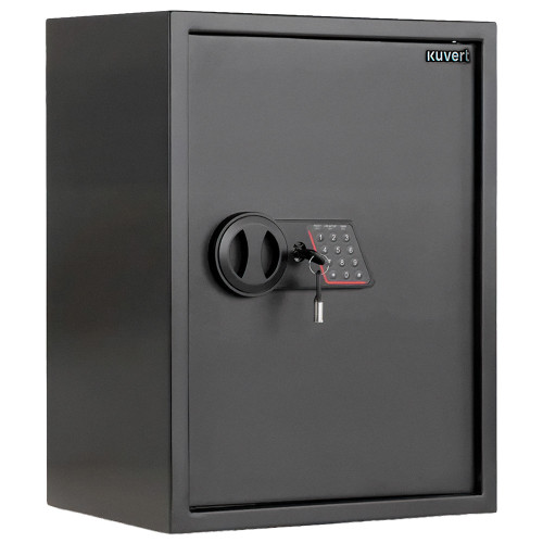 Сейф KUVERT "50ELB" электронный замок + ключ, 500x350x310 мм, 15.5 кг, черный