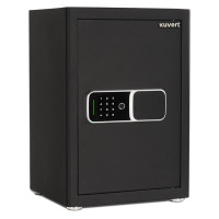 Сейф KUVERT "50FDH" биометрический + электронный замок+ключ, 500х350х310 мм, 14.6 кг, черный