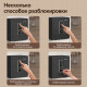 Сейф LockSworth биометрический + электронный замок + ключ, 450х380х320 мм, 20,1 кг, черный