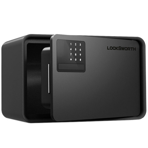 Сейф LockSworth электронный замок + ключ, 200х310х200 мм, 4 кг, черный