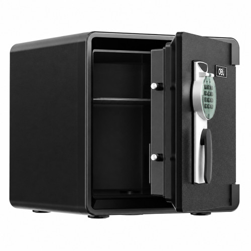 Сейф огнестойкий DELI "ET661" электронный замок + ключ, 458х450х460 мм, 42 кг, черный