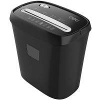 Шредер Deli, 3 уровень секретности (5х38мм), 8 листов, 15 литров