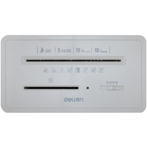 Шредер Deli, 4 уровень секретности (4х25мм), 5 листов, 10 литров