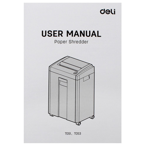 Шредер Deli, 4 уровень секретности (4х30мм), 16 листов, 23 литра