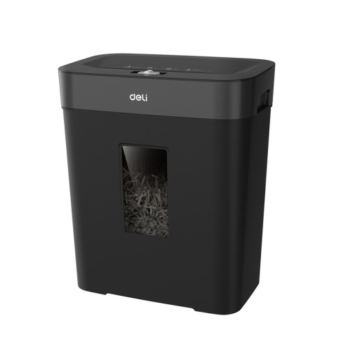 Шредер Deli, 4 уровень секретности (4х40мм), 10 листов, 15 литров