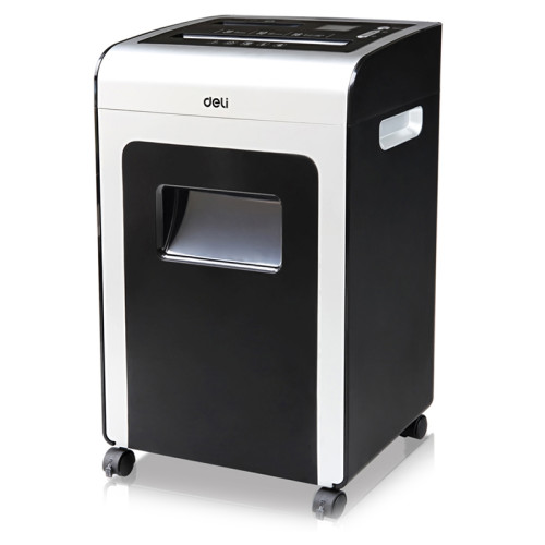Шредер Deli, 4 уровень секретности (4х40мм), 16 листов, 31 литр