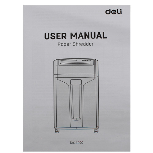 Шредер Deli, 4 уровень секретности (4х40мм), 16 листов, 31  литр