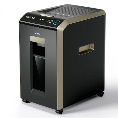 Шредер Deli, 4 уровень секретности (4x12мм), 150 листов, 32 литра, автоматический режим