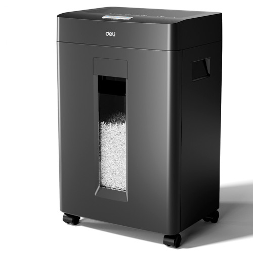 Шредер Deli, 5 уровень секретности (2х12мм),  8 листов,  23 литра