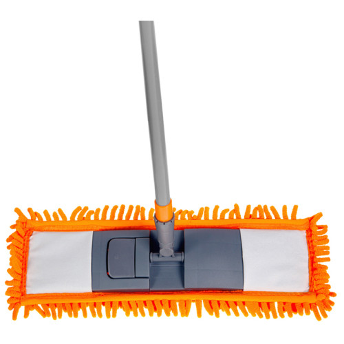 Швабра OfficeClean Professional, телескоп.ручка макс. 120 см, насадка ворс, микрофибра, 40х10 см
