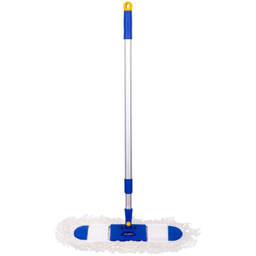 Швабра-рамка OfficeClean Professional, телескоп.ручка макс. 130 см, насадка ворс, хлопок, 40х11 см