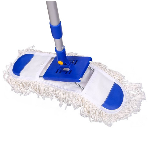 Швабра-рамка OfficeClean Professional, телескоп.ручка макс. 130 см, насадка ворс, хлопок, 40х11 см