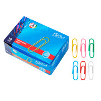 Скрепки DELI "i Select" 28 мм, цветные, 70 шт/упак