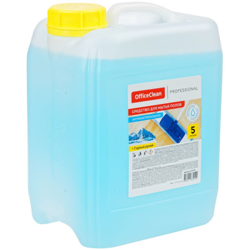 Средство для мытья полов  OfficeClean "Антибактериальное. Горный ручей", концентрат, 5 литров