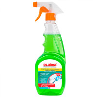 Средство для мытья стекол и зеркал  Laima Professional, с нашатыр. спиртом, распылитель, 500 мл