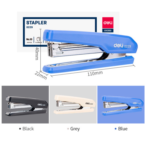 Степлер DELI до 15 листов, ассорти