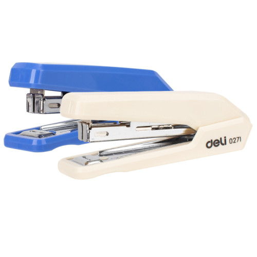 Степлер DELI  до 15  листов, ассорти 