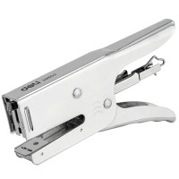 Степлер DELI "Е39803" металлический, до 25 листов, серебристый