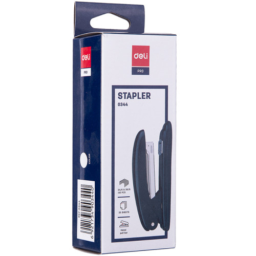 Степлер металлический DELI "Е0344" до 25 листов, ассорти
