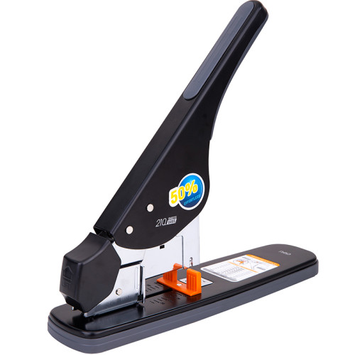 Степлер мощный DELI до 210 листов (скобы №23/6 - 23/23  ) черный 