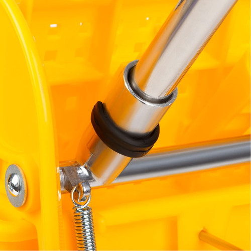 Тележка OfficeClean Professional уборочная-ведро, 2 секции, с отжимом, 20 л., желтая