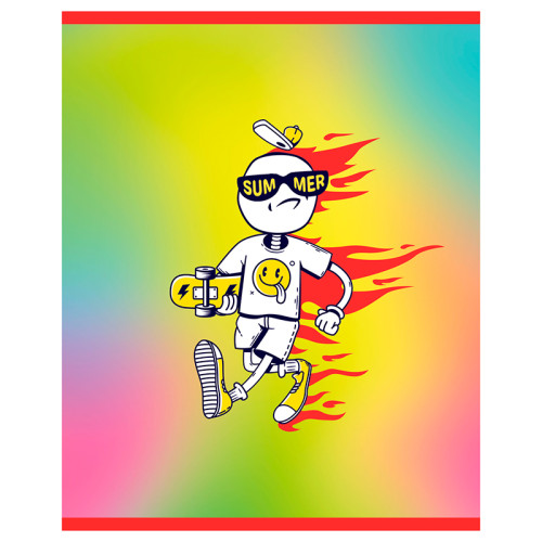 Тетрадь общая BG "Crazy", А5, 48 листов в клетку, на скрепке