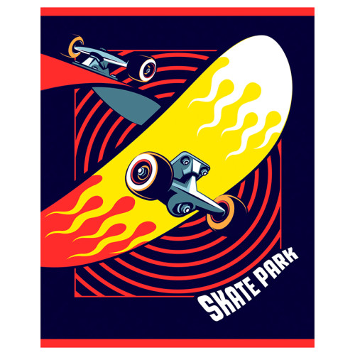 Тетрадь общая BG "Crazy", А5, 48 листов в клетку, на скрепке