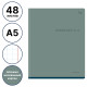 Тетрадь общая BG "Пасумурная погода", А5, 48 листов в клетку,матовая ламинация, на скрепке