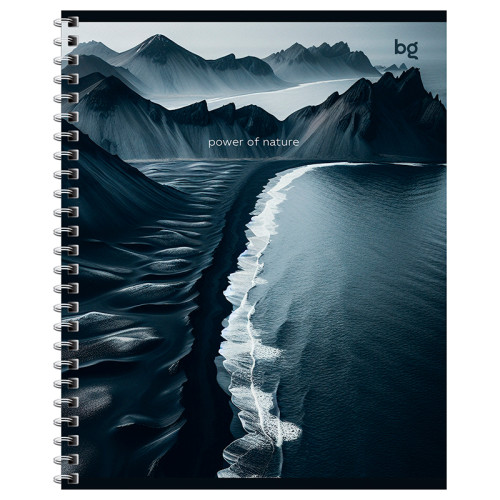 Тетрадь общая BG "Сила природы", А5, 48 листов в клетку, на спирали