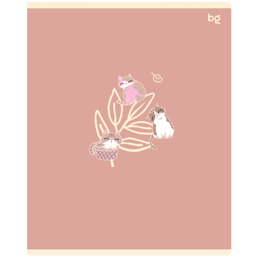 Тетрадь общая BG "Smile", А5, 48 листов в клетку, на скрепке