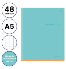 Тетрадь общая BG "Тиффани", А5, 48 листов в клетку, soft-touch ламинация, на скрепке
