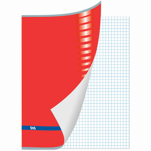 Тетрадь общая BRAUBERG "Inday", А4, 96 листов в клетку, на скрепке