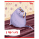 Тетрадь общая Hatber "Кот-обормот", А5, 48 листов в линейку, картон, на скрепке, ассорти