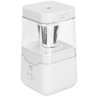 Точилка DELI "71202" электрическая, 1 отверстие, с контейнером, белая