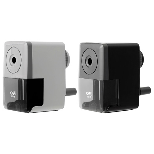 Точилка DELI "E0616B " механическая, с контейнером, экстра-острое лезвие, ассорти