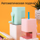 Точилка DELI "Macaron" механическая, автоматическая, с контейнером, ассорти