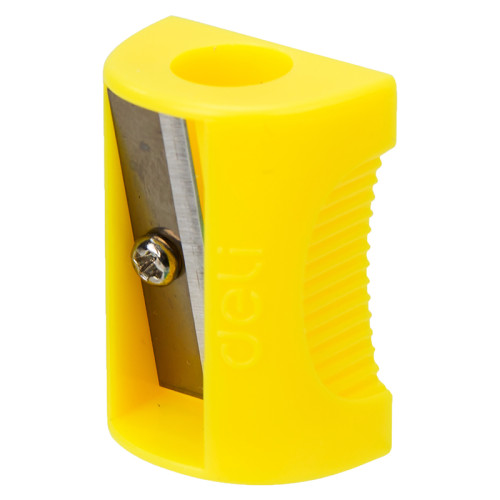 Точилка DELI "Neon" 0531, пластиковая, 1 отверстие, ассорти