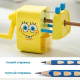 Точилка DELI "SpongeBob" механическая, 1 отверстие, с контейнером, ассорти