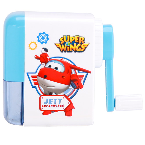 Точилка DELI "Super Wings" механическая, с контейнером, ассорти