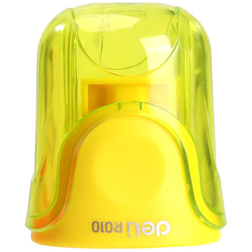 Точилка DELI "U-touch"  пластиковая, 1 отверстие, с контейнером, асоорти