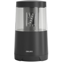 Точилка DELI "VA5" электрическая, с контейнером, черная